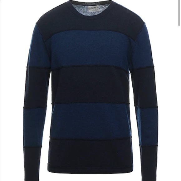 Acne Blue and Black Sweater size Medium - Picture 6 of 7